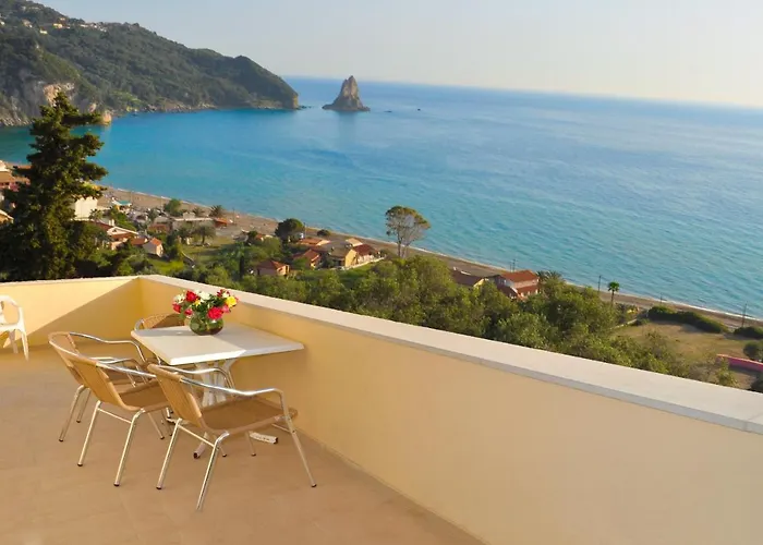 Maria With Pool And Amazing View - Agios Gordios 阿齐欧斯·贡多斯