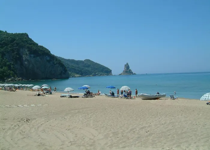 Maria With Pool And Amazing View - Agios Gordios 公寓