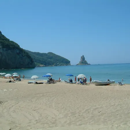 Maria With Pool And Amazing View - Agios Gordios Appartement
